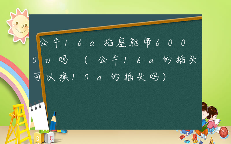 公牛16a插座能带6000w吗 (公牛16a的插头可以换10a的插头吗)